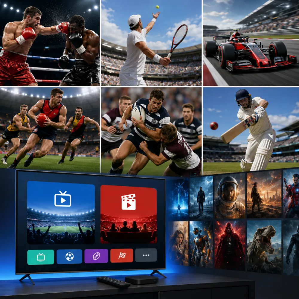 Live sports streaming on IPTV Australia